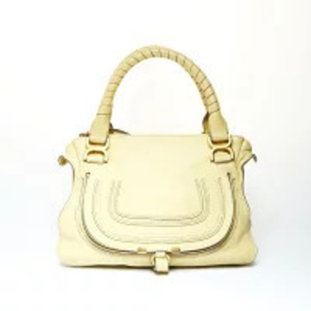 Chloe Shoulder Yellow Leather Marcie Bag